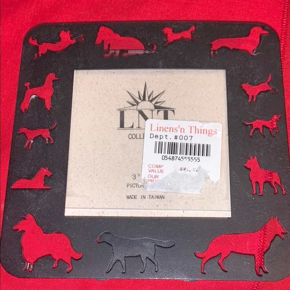 Black dog Picture Frame Vinyage